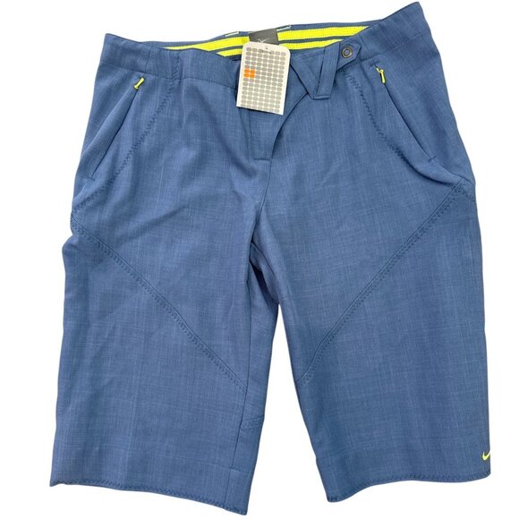 Women's Nike Activewear Blue Bermuda Shorts, size small - Picture 1 of 11